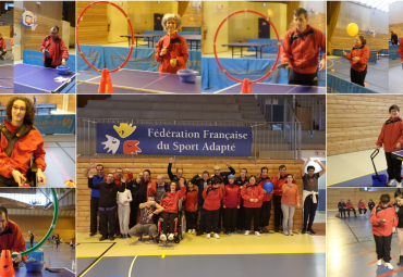 En janvier ,les résidents ont pu participer à une journée Tennis de table avec un club de ping-pong local