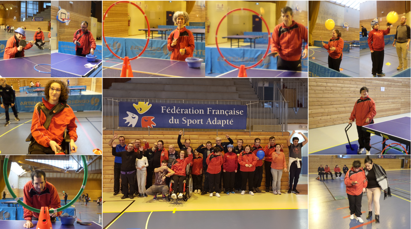 En janvier ,les résidents ont pu participer à une journée Tennis de table avec un club de ping-pong local